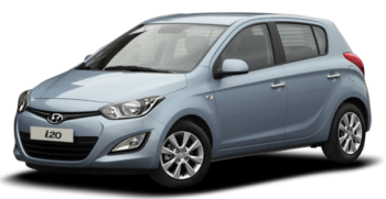 Triple Seven Corfu Car Rental hyundai-i20 blue