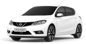 Triple Seven Corfu Car Rental white nissan-pulsar