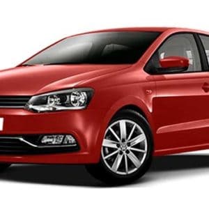 Triple Seven Corfu Car Rental red volkswagen-polo