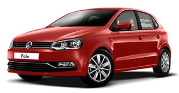 Triple Seven Corfu Car Rental red volkswagen-polo