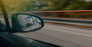 Triple Seven Corfu Car Rental picture of mirror in car