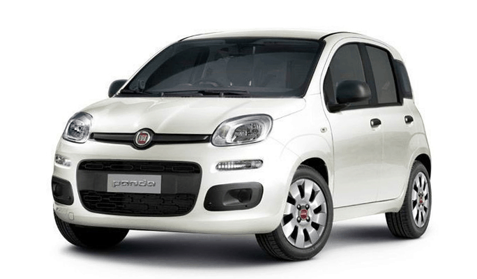 Triple Seven Corfu Car Rental picture of white fiat panda