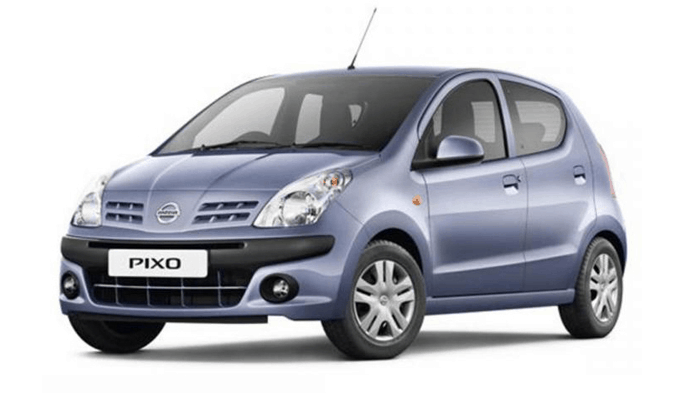Triple Seven Corfu Car Rental blue nissan pixo