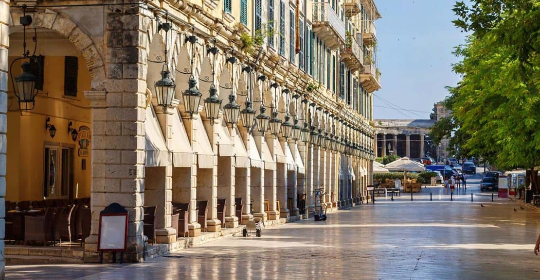 Triple Seven Corfu Car Rental liston square picture