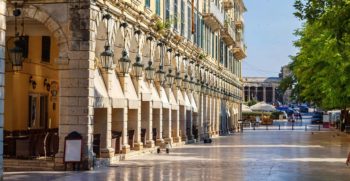 Triple Seven Corfu Car Rental liston square picture