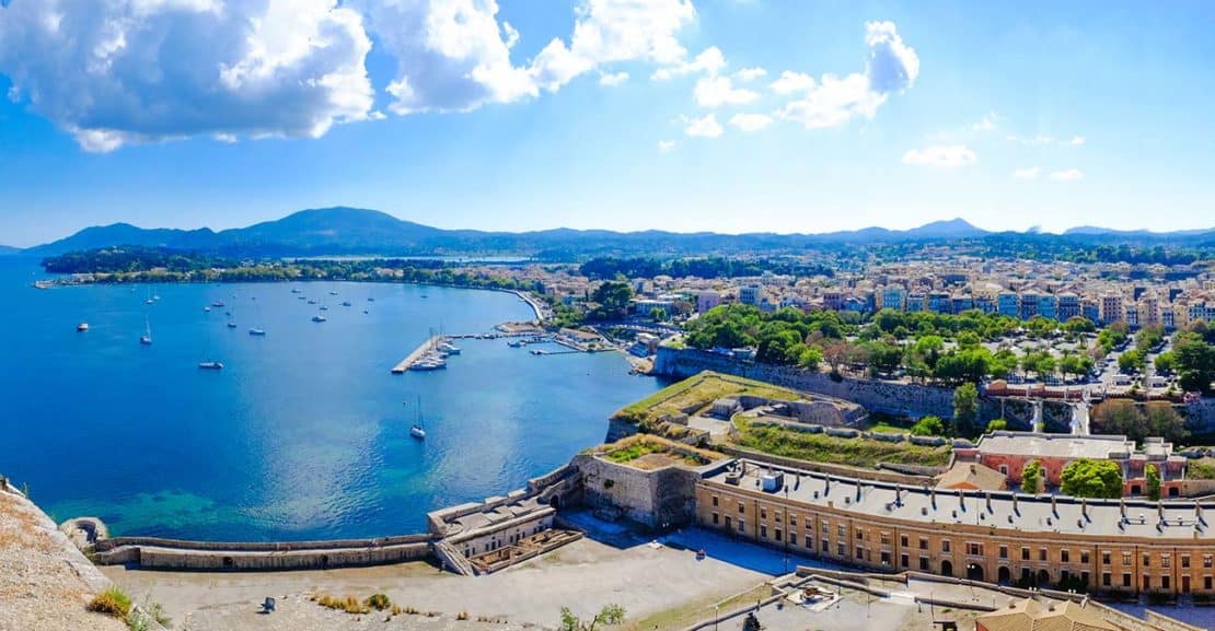 Triple Seven Corfu Car Rental landscape picture of port