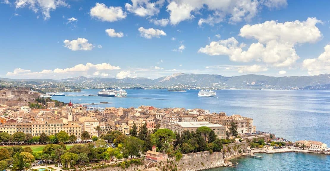 Triple Seven Corfu Car Rental corfu town aerial picture