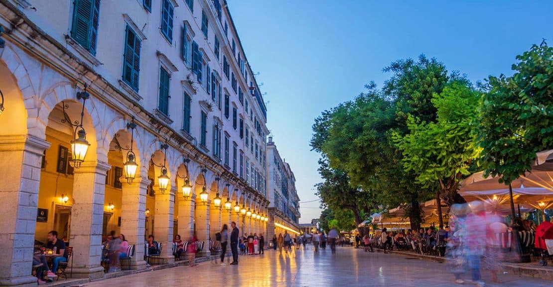 Triple Seven Corfu Car Rental corfu town evening