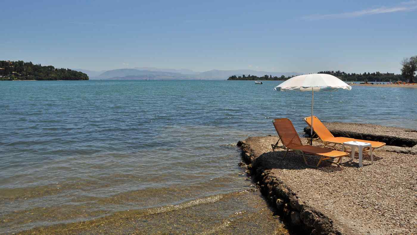 Gouvia Car Rental Corfu — the sheltered bay at Gouvia